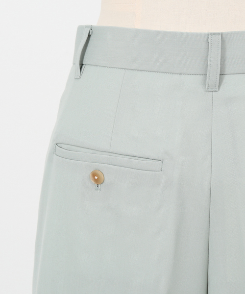 DESIGNWORKS（デザインワークス）の「強撚ウールギャバワイドパンツ（その他パンツ・レディース・ブラック/グリーン・38/36）」の16枚目の写真