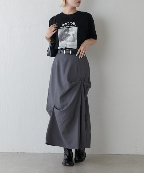 Lui's（ルイス）の「マルチWAYスカート（スカート・レディース・ブラック/グレー・38/36）」の18枚目の写真