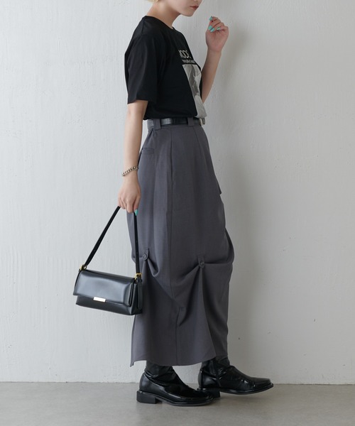 Lui's（ルイス）の「マルチWAYスカート（スカート・レディース・ブラック/グレー・38/36）」の9枚目の写真