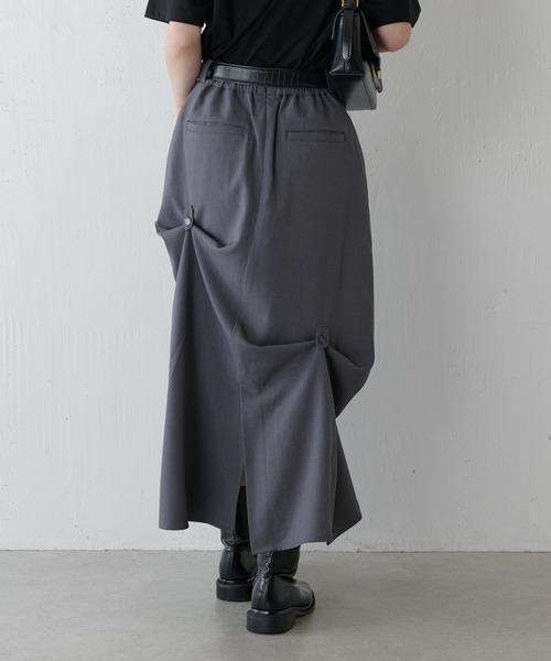 Lui's（ルイス）の「マルチWAYスカート（スカート・レディース・ブラック/グレー・38/36）」の3枚目の写真