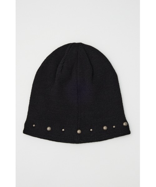 LAGUA GEM（ラグアジェム）の「STUDS POINT ビーニー（ニットキャップ/ビーニー・レディース・グレー/ブラック・FREE）」の3枚目の写真