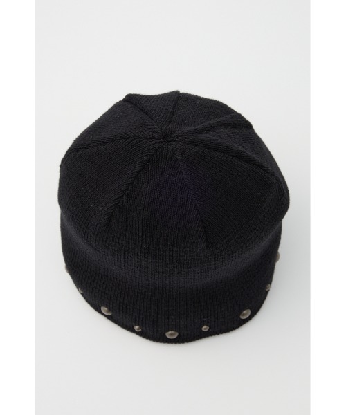 LAGUA GEM（ラグアジェム）の「STUDS POINT ビーニー（ニットキャップ/ビーニー・レディース・グレー/ブラック・FREE）」の5枚目の写真