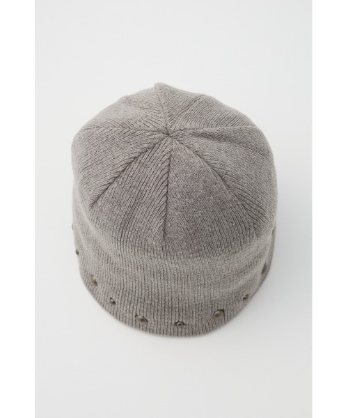 LAGUA GEM（ラグアジェム）の「STUDS POINT ビーニー（ニットキャップ/ビーニー・レディース・グレー/ブラック・FREE）」の8枚目の写真