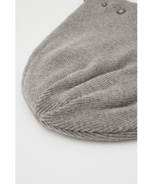 LAGUA GEM（ラグアジェム）の「STUDS POINT ビーニー（ニットキャップ/ビーニー・レディース・グレー/ブラック・FREE）」の13枚目の写真