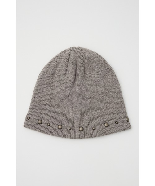 LAGUA GEM（ラグアジェム）の「STUDS POINT ビーニー（ニットキャップ/ビーニー・レディース・グレー/ブラック・FREE）」の6枚目の写真