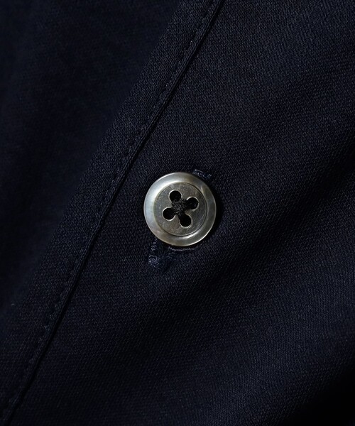 BRILLA per il gusto（ブリッラペルイルグースト）の「ALBINI コットン ソリッド ポロシャツ（ポロシャツ・メンズ・ブラック/ホワイト/ネイビー・S/M/L/XL）」の8枚目の写真