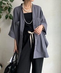 シャツ/ブラウス シャツ/ブラウス ポンチョ」に該当するトップス