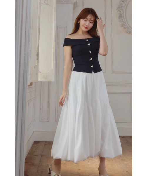 トップス Her lip to Ponte Off-Shoulder Top Ponte Off-Shoulder Top