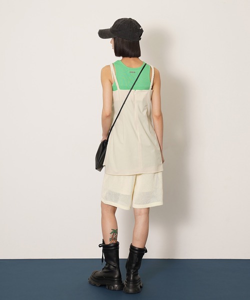 DISPATCHER NO.8（ディスパッチャーナンバーエイト）の「メッシュニットハーフパンツ（その他パンツ・レディース・ブラック/オフホワイト/ライトブルー・ONE SIZE）」の15枚目の写真