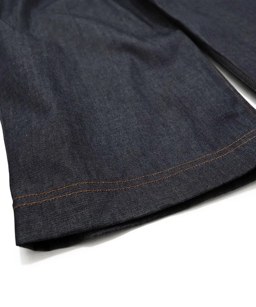 my beautiful landlet(マイビューティフルランドレット)の「【my beautiful landlet】12oz DENIM TUCK WIDE PANTS(RIGID)(デニムパンツ・メンズ・ブラック/インディゴブルー・0/1/2)」の9枚目の写真