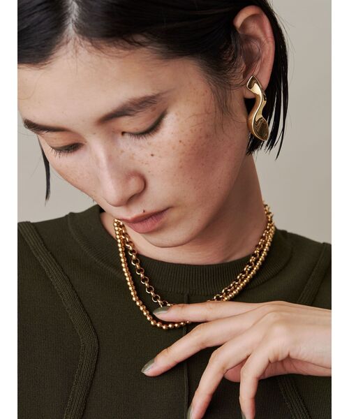 UN3D.（アンスリード）の「4WAY BALL CHAIN NC / 4WAYボールチェーンネックレス（ネックレス・レディース・ゴールド/シルバー・FREE）」の2枚目の写真