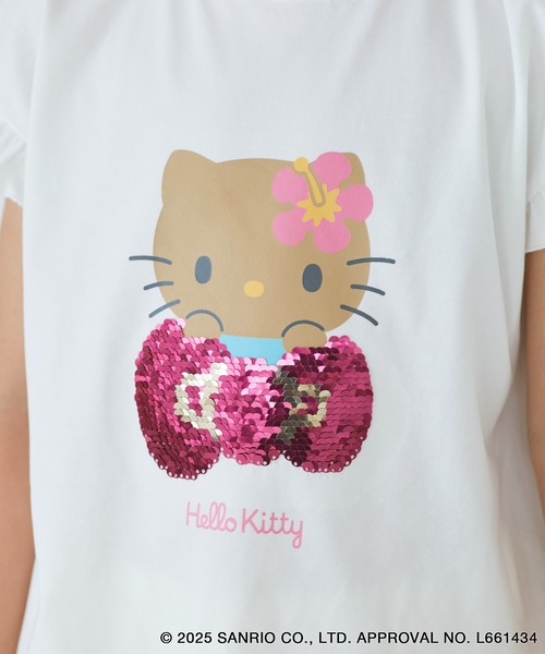 ロペピクニック 日焼けハローキティ コラボTシャツ ピンク フリーサイズ ROPÉ PICNIC(ロペピクニック) / 【ROPE' PICNIC×ハローキティ