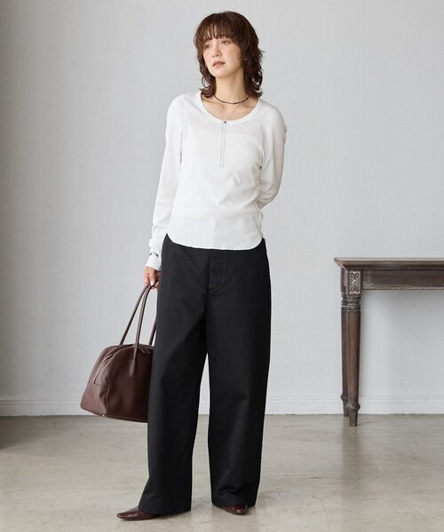 RIVE DROITE（リヴドロワ）の「【モードな印象】ブラックビーズアクセントチョーカー（ネックレス・レディース・ブラック・FREE）」の5枚目の写真