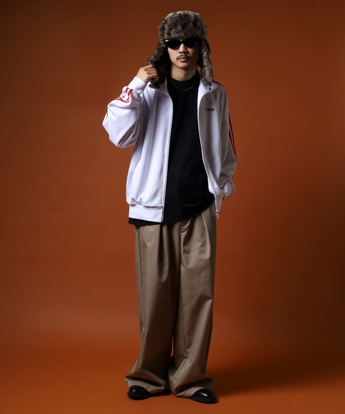 MADARANINGEN ジャージ トップス アディダス アディカラー ファンネルネックトラックトップ（ジャージ