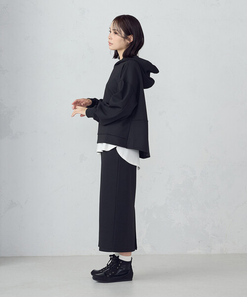 COMME CA ISM(コムサイズム)の「ダンボールニット パーカー / セットアップ対応(パーカー・レディース・アイボリー/ブラック/ダークグリーン/ベージュ/ダークブラウン/モカ・SMALL/MEDIUM/LARGE/X-LARGE)」の20枚目の写真