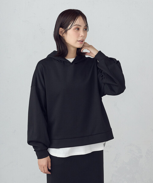 COMME CA ISM(コムサイズム)の「ダンボールニット パーカー / セットアップ対応(パーカー・レディース・アイボリー/ブラック/ダークグリーン/ベージュ/ダークブラウン/モカ・SMALL/MEDIUM/LARGE/X-LARGE)」の22枚目の写真