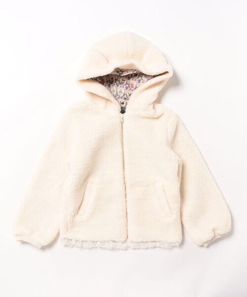 nino(ニノ)の「ねこ耳ボアジャケット(その他アウター・キッズ・アイボリー・130cm/140cm/150cm)」の8枚目の写真