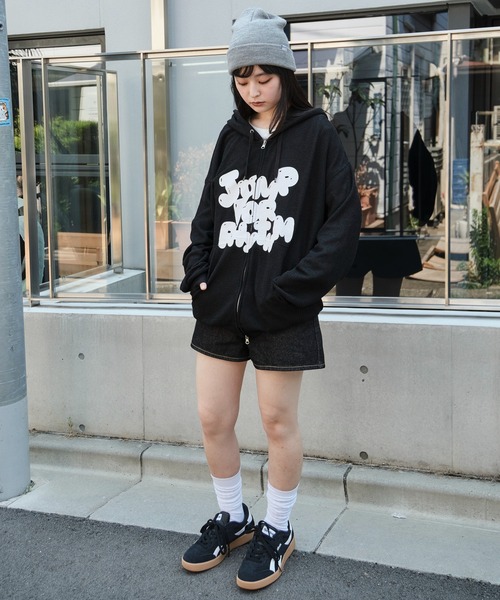WEGO（ウィゴー）の「WEGO/メッシュロゴジップパーカー（パーカー・メンズ・グレー/ブラック・LARGE/MEDIUM）」の7枚目の写真