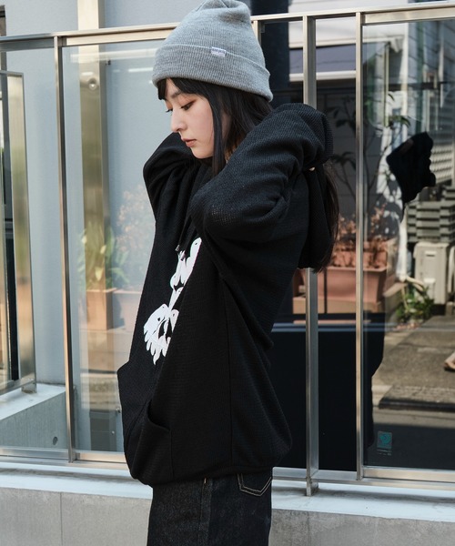 セール】WEGO/【25年秋冬新作】メッシュロゴジップパーカー（パーカー