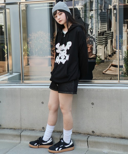 WEGO（ウィゴー）の「WEGO/メッシュロゴジップパーカー（パーカー・メンズ・グレー/ブラック・LARGE/MEDIUM）」の3枚目の写真