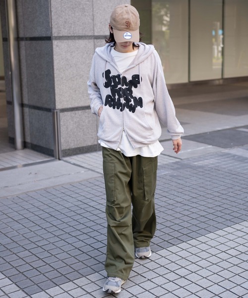 WEGO（ウィゴー）の「WEGO/メッシュロゴジップパーカー（パーカー・メンズ・グレー/ブラック・LARGE/MEDIUM）」の13枚目の写真