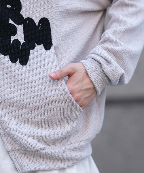 WEGO（ウィゴー）の「WEGO/メッシュロゴジップパーカー（パーカー・メンズ・グレー/ブラック・LARGE/MEDIUM）」の15枚目の写真