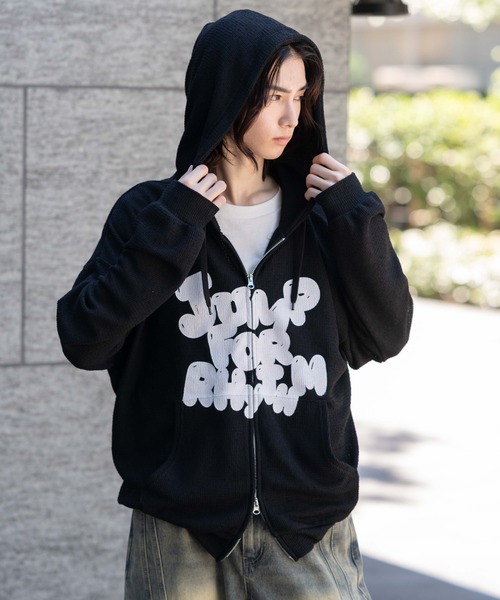 WEGO（ウィゴー）の「WEGO/メッシュロゴジップパーカー（パーカー・メンズ・グレー/ブラック・LARGE/MEDIUM）」の21枚目の写真