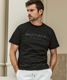 1PIU1UGUALE3 RELAX(ウノピゥウノウグァーレトレ リラックス)立体刺繍 ブランドロゴ シルケット生地 半袖Tシャツ
