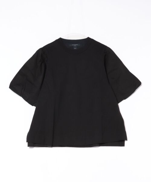 ALLSAINTS(オールセインツ)の「JESS RELAXED WOVEN T-SHIRT | JESS リラックス ウーブン Tシャツ(Tシャツ/カットソー・レディース・ブラック・S/M/XS/L)」の7枚目の写真