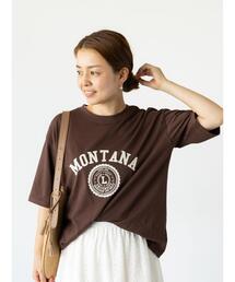 Lugnoncure | 【接触冷感】カレッジ風プリントBIGTシャツ(Tシャツ/カットソー)