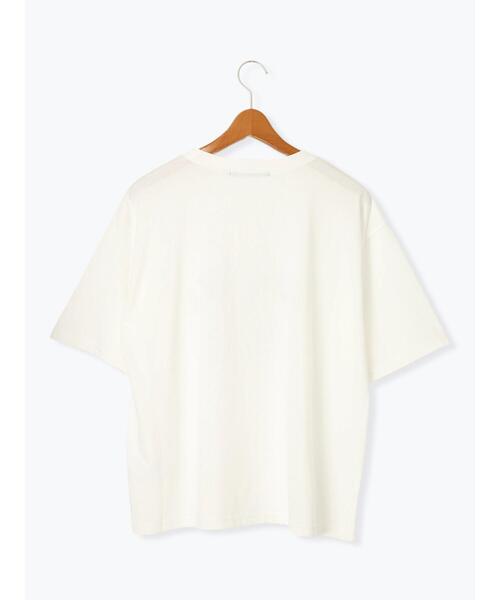 Lugnoncure（ルノンキュール）の「【接触冷感】カレッジ風プリントBIGTシャツ（Tシャツ/カットソー・レディース・ブラウン/オフホワイト/ブラック・F）」の4枚目の写真