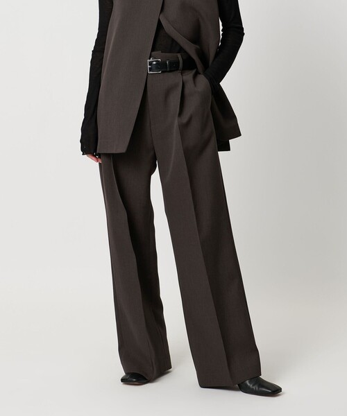 MARW UNITED ARROWS＞タック ストレートパンツ（スラックス