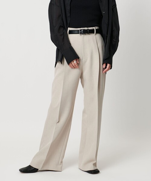 MARW UNITED ARROWS＞タック ストレートパンツ（スラックス