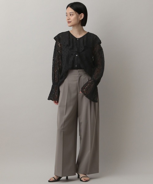 A part by（アパートバイ）の「ラッフルブラウス（シャツ/ブラウス・レディース・オフホワイト/ブラック系その他2/アイボリー/ライトイエロー・FREE）」の13枚目の写真