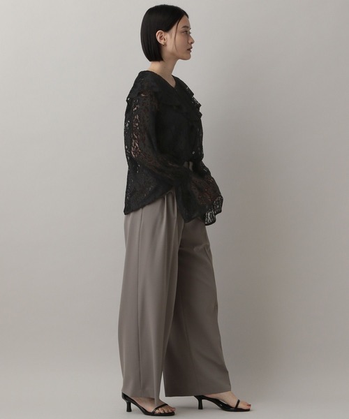 A part by（アパートバイ）の「ラッフルブラウス（シャツ/ブラウス・レディース・オフホワイト/ブラック系その他2/アイボリー/ライトイエロー・FREE）」の14枚目の写真