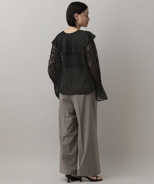 A part by（アパートバイ）の「ラッフルブラウス（シャツ/ブラウス・レディース・オフホワイト/ブラック系その他2/アイボリー/ライトイエロー・FREE）」の15枚目の写真