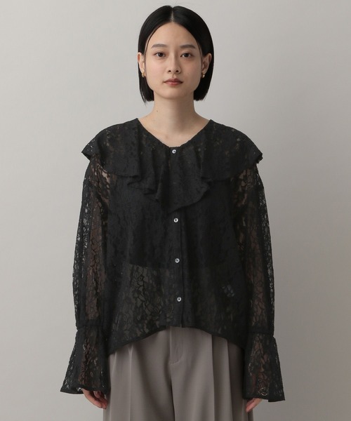 A part by（アパートバイ）の「ラッフルブラウス（シャツ/ブラウス・レディース・オフホワイト/ブラック系その他2/アイボリー/ライトイエロー・FREE）」の17枚目の写真