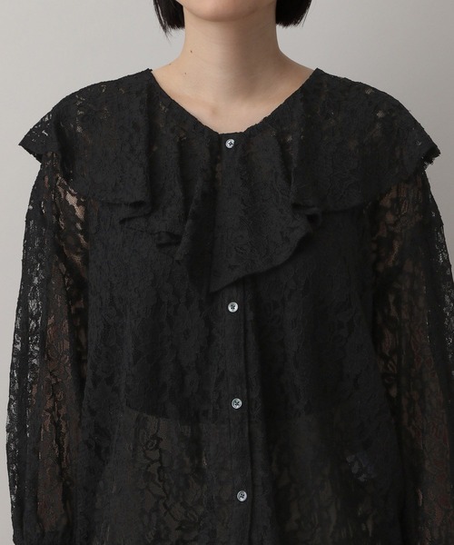 A part by（アパートバイ）の「ラッフルブラウス（シャツ/ブラウス・レディース・オフホワイト/ブラック系その他2/アイボリー/ライトイエロー・FREE）」の20枚目の写真