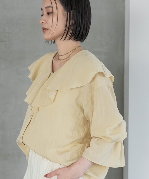 SALE【apart by】ラッフルブラウス A part by｜ラッフルブラウス | Rakuten Fashion(楽天ファッション／旧