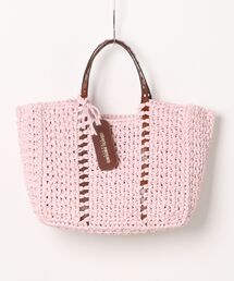 Roberto Pancani（ロベルトパンカーニ）の「ROBERTO PANCANI ロベルトパンカーニ ラフィアハンドバッグ（ハンドバッグ）」