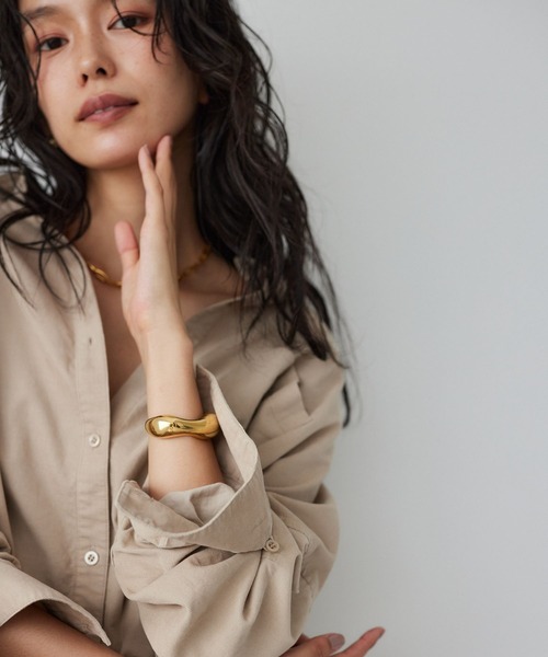 BARNYARDSTORM（バンヤードストーム）の「BARNYARDSTORM / メタルニュアンスバングル【MADE IN JAPAN】（バングル/リストバンド・レディース・シルバー/ゴールド・FREE）」の21枚目の写真