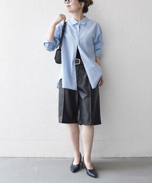SHIPS any(シップス エニィ)の「SHIPS any: センター ピンタックライン ハーフパンツ(その他パンツ・レディース・ブラック/ブラウン・ONE SIZE)」の16枚目の写真