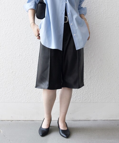 SHIPS any(シップス エニィ)の「SHIPS any: センター ピンタックライン ハーフパンツ(その他パンツ・レディース・ブラック/ブラウン・ONE SIZE)」の19枚目の写真