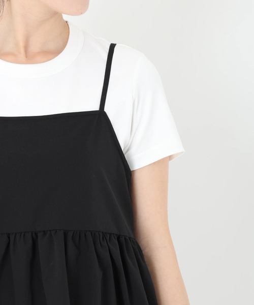 STRAWBERRY-FIELDS（ストロベリーフィールズ）の「コットンライククロス_キャミトップス（その他トップス・レディース・ブラック・2）」の7枚目の写真