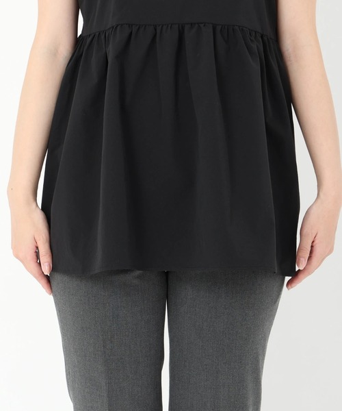 STRAWBERRY-FIELDS（ストロベリーフィールズ）の「コットンライククロス_キャミトップス（その他トップス・レディース・ブラック・2）」の8枚目の写真