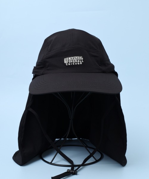 UNIVERSAL OVERALL（ユニバーサルオーバーオール）の「UNIVERSAL OVERALL UVカット 撥水加工 シャダン 裏地メッシュ ２WAY ジェットキャップ 帽子 男女兼用（キャップ・メンズ・ベージュ/カーキ/ブラック/チャコール・FREE）」の2枚目の写真