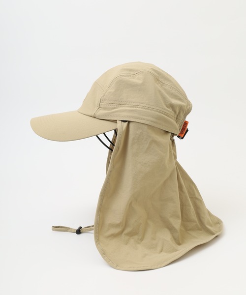 UNIVERSAL OVERALL（ユニバーサルオーバーオール）の「UNIVERSAL OVERALL UVカット 撥水加工 シャダン 裏地メッシュ ２WAY ジェットキャップ 帽子 男女兼用（キャップ・メンズ・ベージュ/カーキ/ブラック/チャコール・FREE）」の12枚目の写真