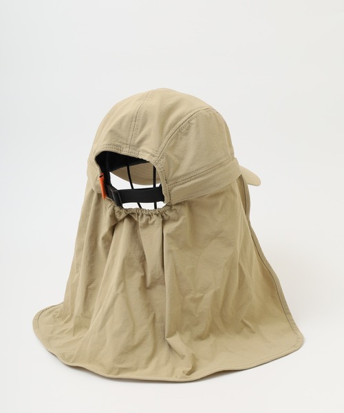 UNIVERSAL OVERALL（ユニバーサルオーバーオール）の「UNIVERSAL OVERALL UVカット 撥水加工 シャダン 裏地メッシュ ２WAY ジェットキャップ 帽子 男女兼用（キャップ・メンズ・ベージュ/カーキ/ブラック/チャコール・FREE）」の13枚目の写真