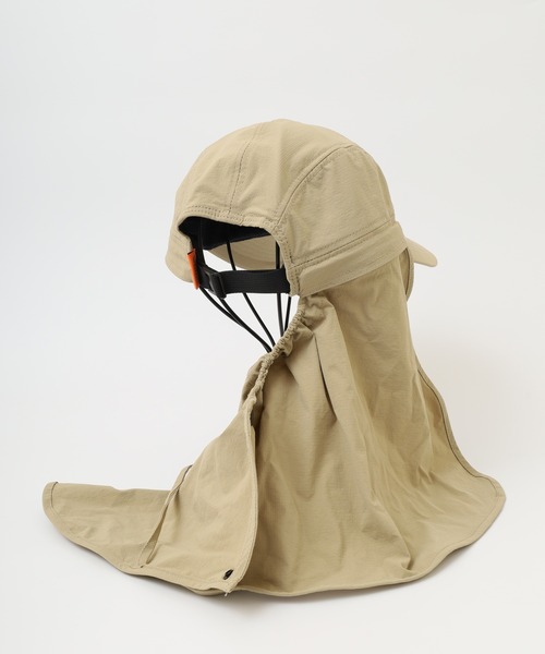 UNIVERSAL OVERALL（ユニバーサルオーバーオール）の「UNIVERSAL OVERALL UVカット 撥水加工 シャダン 裏地メッシュ ２WAY ジェットキャップ 帽子 男女兼用（キャップ・メンズ・ベージュ/カーキ/ブラック/チャコール・FREE）」の15枚目の写真