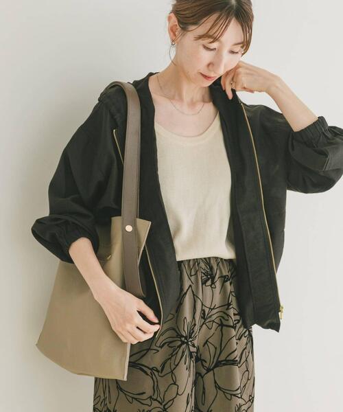 ITEMS URBANRESEARCH(アイテムズ アーバンリサーチ)の「シアーフードブルゾン(ブルゾン・レディース・カーキ/ブラック/オフホワイト・FREE)」の18枚目の写真